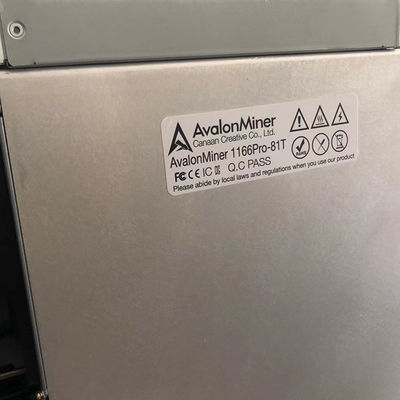 Canaan Avalon 1166 Pro 81t เครื่องทำเหมืองแร่ Bitcoin Asic blockchain miner