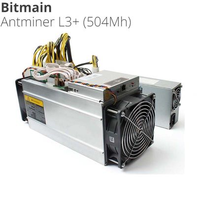 LTC DOGECOIN Antคนขุดแร่L3 + 504เมตร Asicคนขุดแร่เครื่องScrypt 800วัตต์Litecoin dogeเหรียญเครื่องมือการทำเหมืองแร่