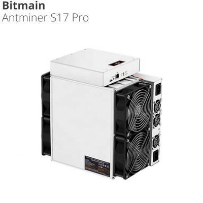 BTC Asic Bitmain Antคนขุดแร่ S17 S17Pro เครื่องขุด Bitcoin ที่ 53 - 76 2100W-3300W