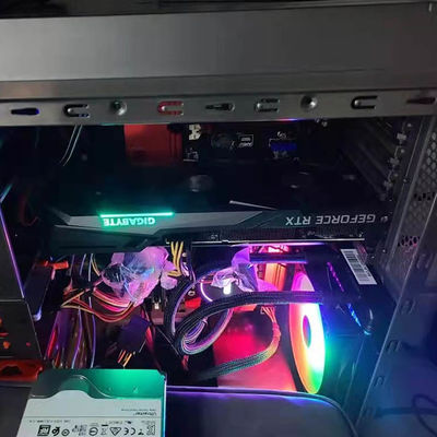 พัดลมสามตัว กราฟิกการ์ด NVIDIA Gigabyte RTX 3060 GAMING OC 12G GDDR6