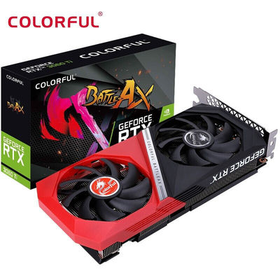 เดสก์ท็อปกราฟิกการ์ดแยก GeForces RTX3060Ti DUO V2 LHR Light Chasing